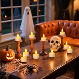 SoulBay Rechargeable Tea Lights 6 Pack with Remote Timer USB-C Candles view 8