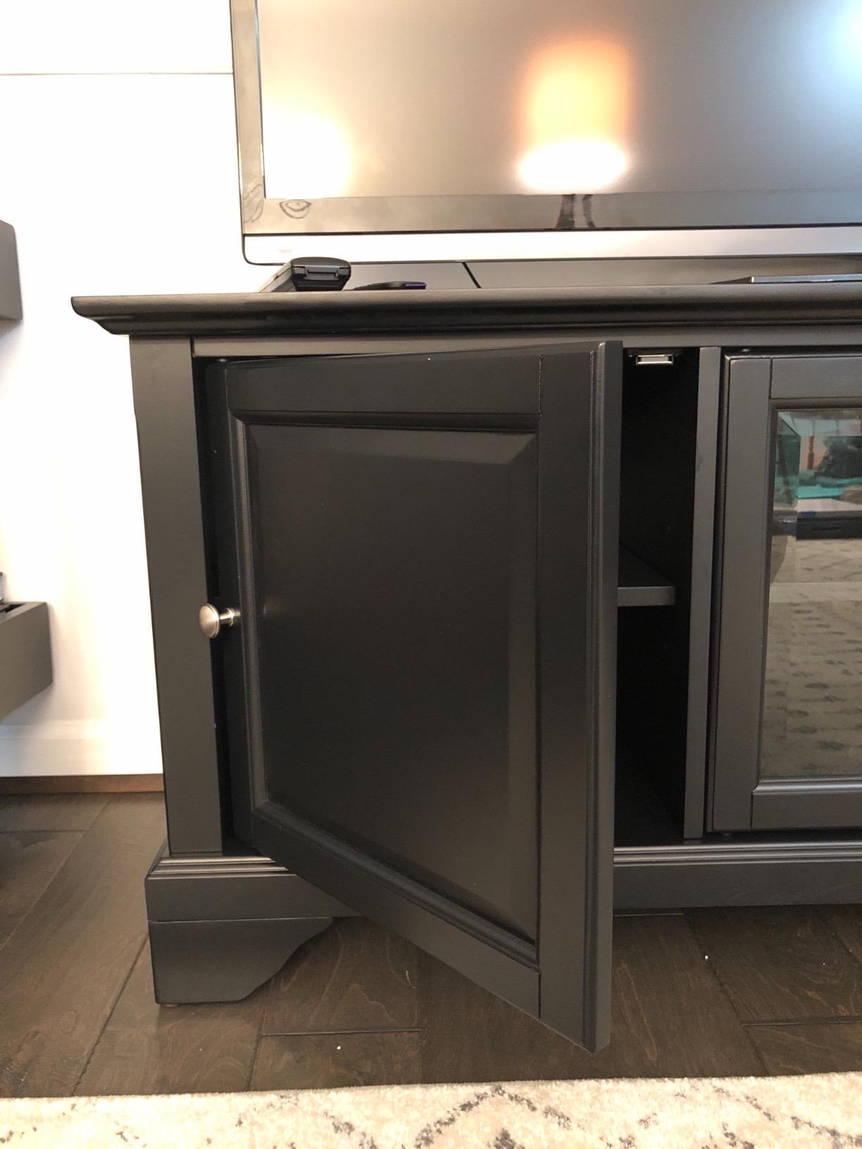 26/mo Finance Crosley Furniture Alexandria 60inch LowProfile TV Stand, Black Buy Now, Pay