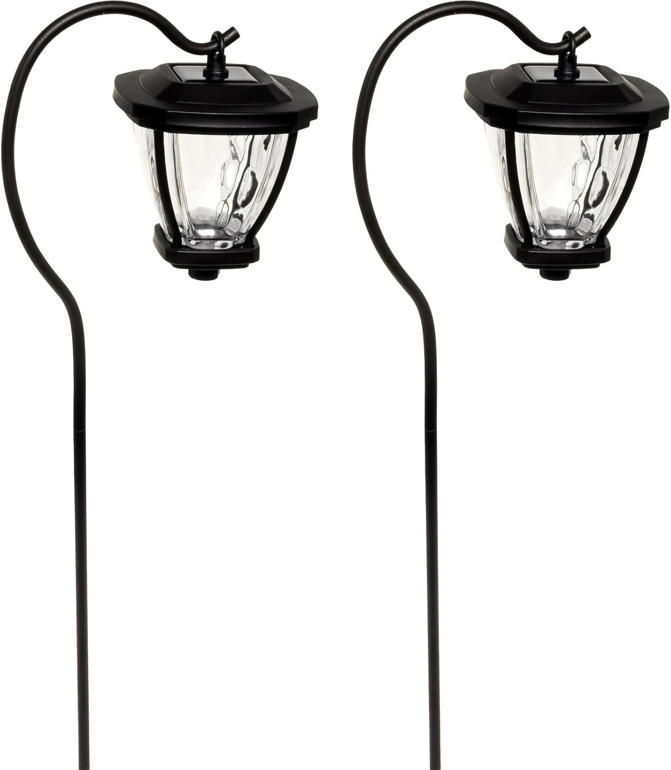 Fusion Solar LED Shepherds Hook Hanging Lantern Lights (Black, 2 Pack) Amazon.ca Patio, Lawn