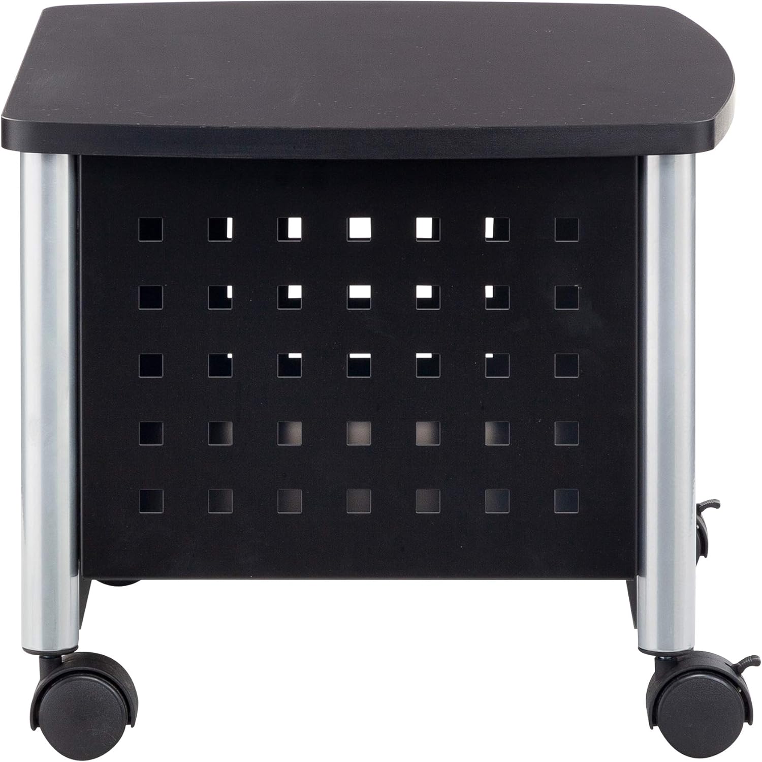 Safco Products Scoot Underdesk Printer Stand , Black, Powder Coat Finish, Swivel Wheels for Mobility: Furniture & Decor