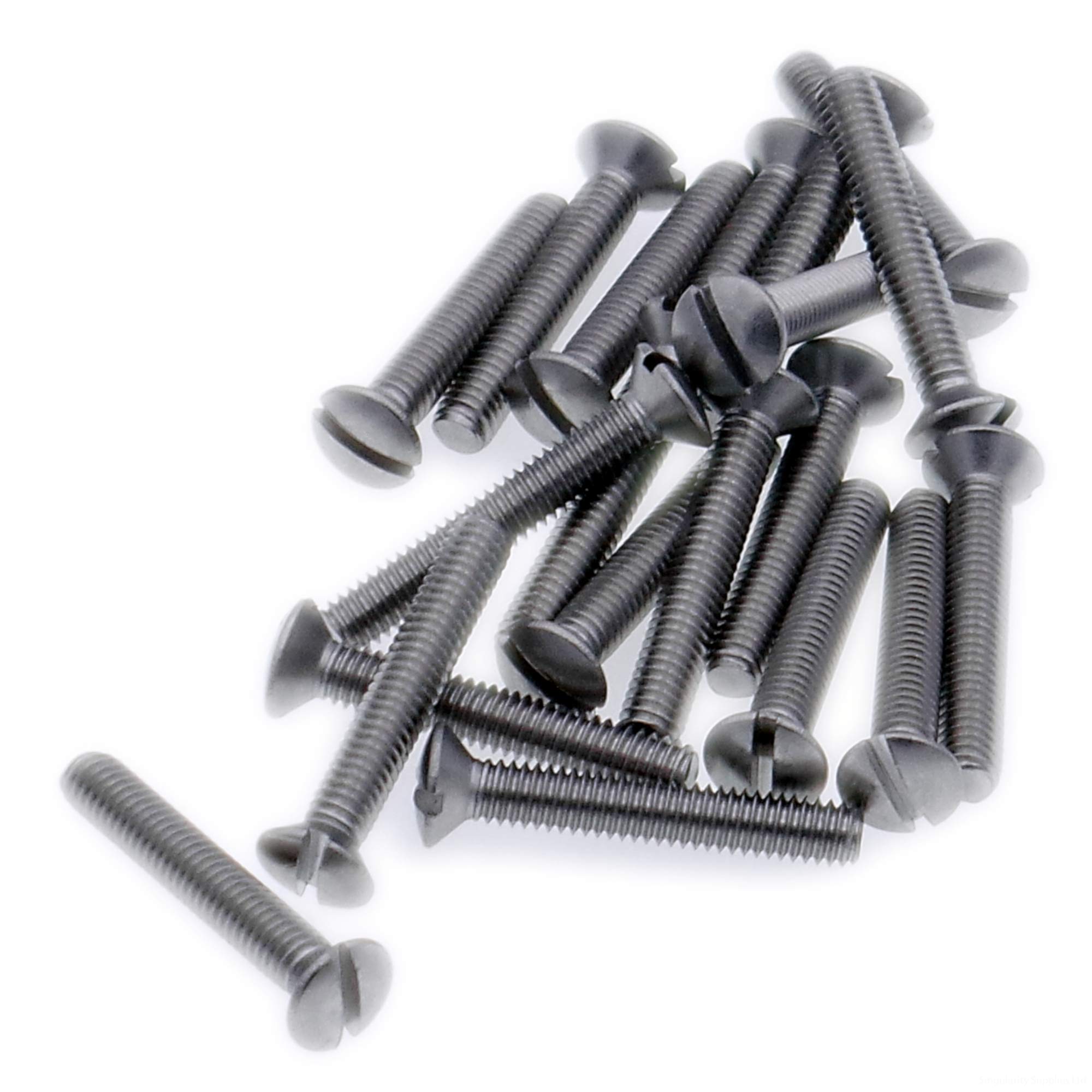 M4 (4mm x 35mm) Slot Raised Countersunk Machine Screw (Bolt) - Stainless Steel (A2) (Pack of 20) โ image 1
