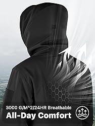 FREE SOLDIER Men's Outdoor Waterproof Soft Shell