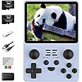 RGB20S Handheld Game Console Retro Gaming Console with 20 Emulators 21K+ Preloaded Games 3.5” IPS Screen RK3326 Processor Portable Video Game Console for Kids & Adults Multi-Game System (Blue-64G)