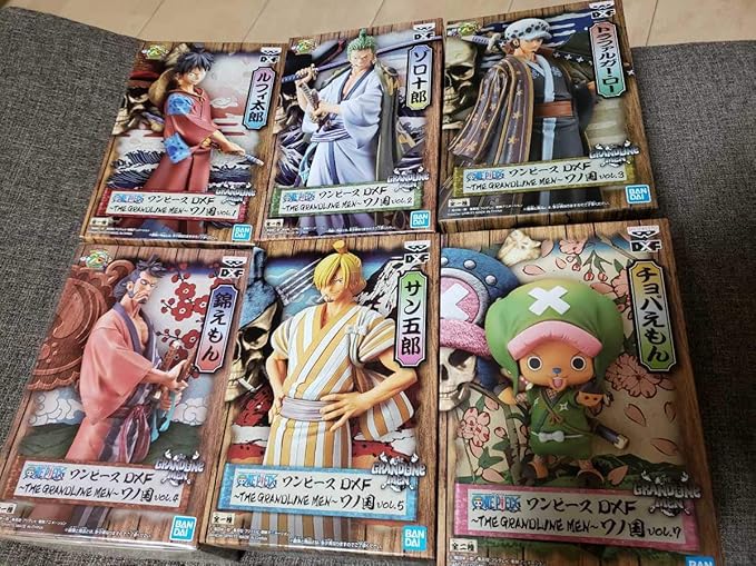 Amazon Co Jp Dxf グラメン ワノ国 錦えもん ルフィ太郎 ロー ゾロ十郎 チョパえもん サン五郎 ワンピースフィギュア ホビー 通販