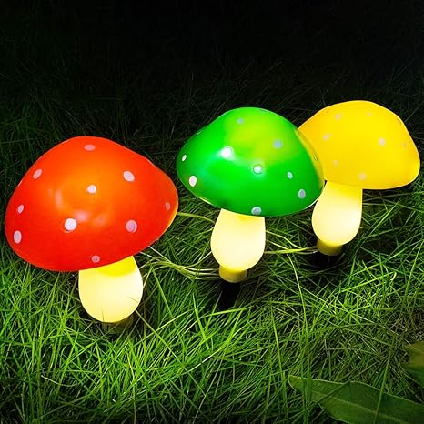 Outdoor Solar Garden Lights Yard Decorations Mushroom 1pack 3
