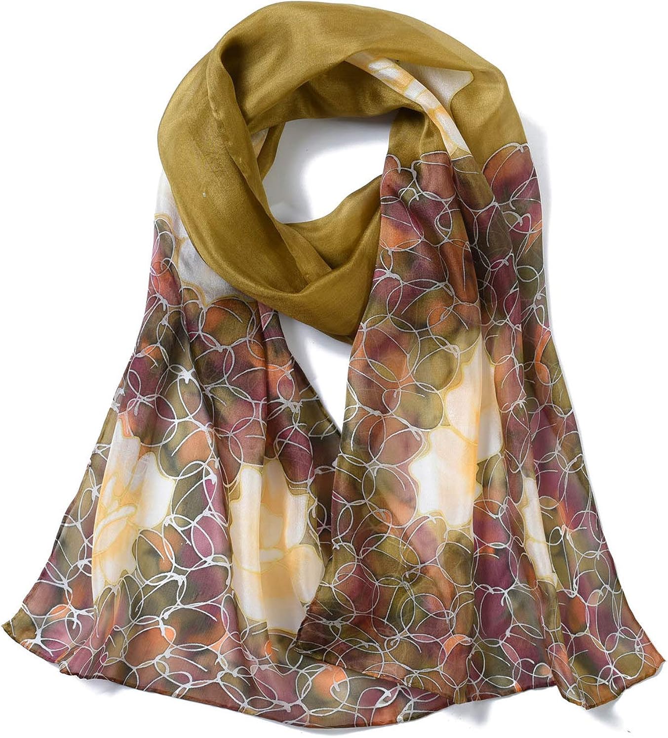 100 percent silk scarf Outlet