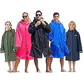 Owntop Swim Parka Surf Poncho for Kids Youth and Adult, Unisex Oversized Bat Wing Hooded Changing Robe Windproof Waterproof
