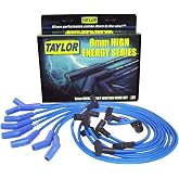 Taylor Cable 64604 Blue 8mm High Energy Spark Plug Custom Wire Set