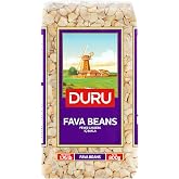 Duru Fava Beans 28.2 oz (800g), 100% Natural and Certificated, High Fiber and Protein, Non-GMO, Great for Vegan Recipes, Gluten Free