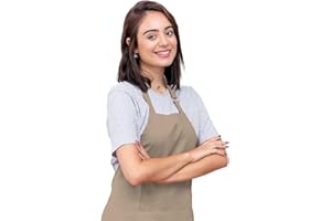 CALICOT Kitchen Apron for Men Women|Adjustable with Pocket Cloth Apron|Baking Banquet Cafe Chef Apron|Spring, Easter Decor BBQ Gift