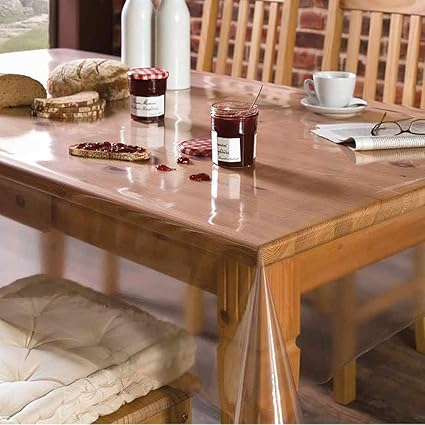 Freelance PVC-Polyester 6 to 8 Seater Dining Table Cover - Transparent