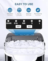 COWSAR Ice Maker Countertop, Portable Ice Machine