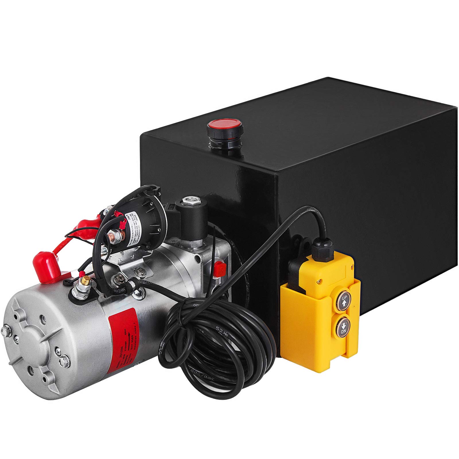 Happybuy 12V DC Hydraulic Pump Solenoid Operation Supply Unit W/Remote