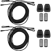 Endoto Shoe Laces for Salomon Quicklace Kit Replacement Shoelaces | 2 Pairs | 1.6MM Round Laces | Material: PP