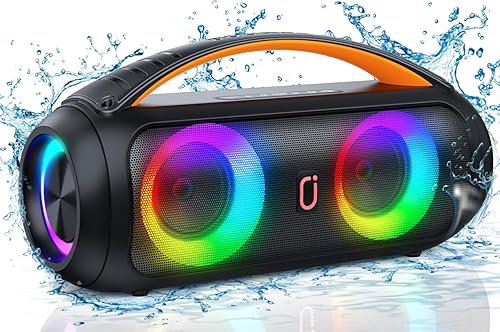 Portable Bluetooth Speaker, Loud Boombox Speaker with Subwoofer