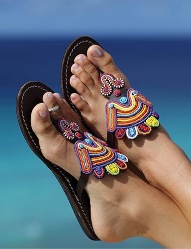 bead sandals without sole