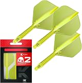 Target Darts K-Flex Integrated Flights & Shafts No2 Yellow Pack of 3