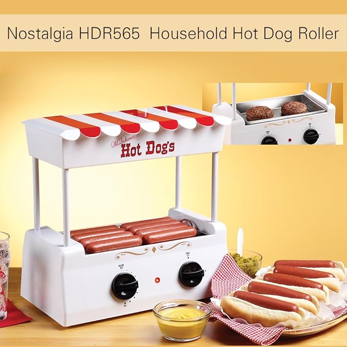 Amazon.de Nostalgia Klassische HotDog Grill Roller Hot Dog Maschine