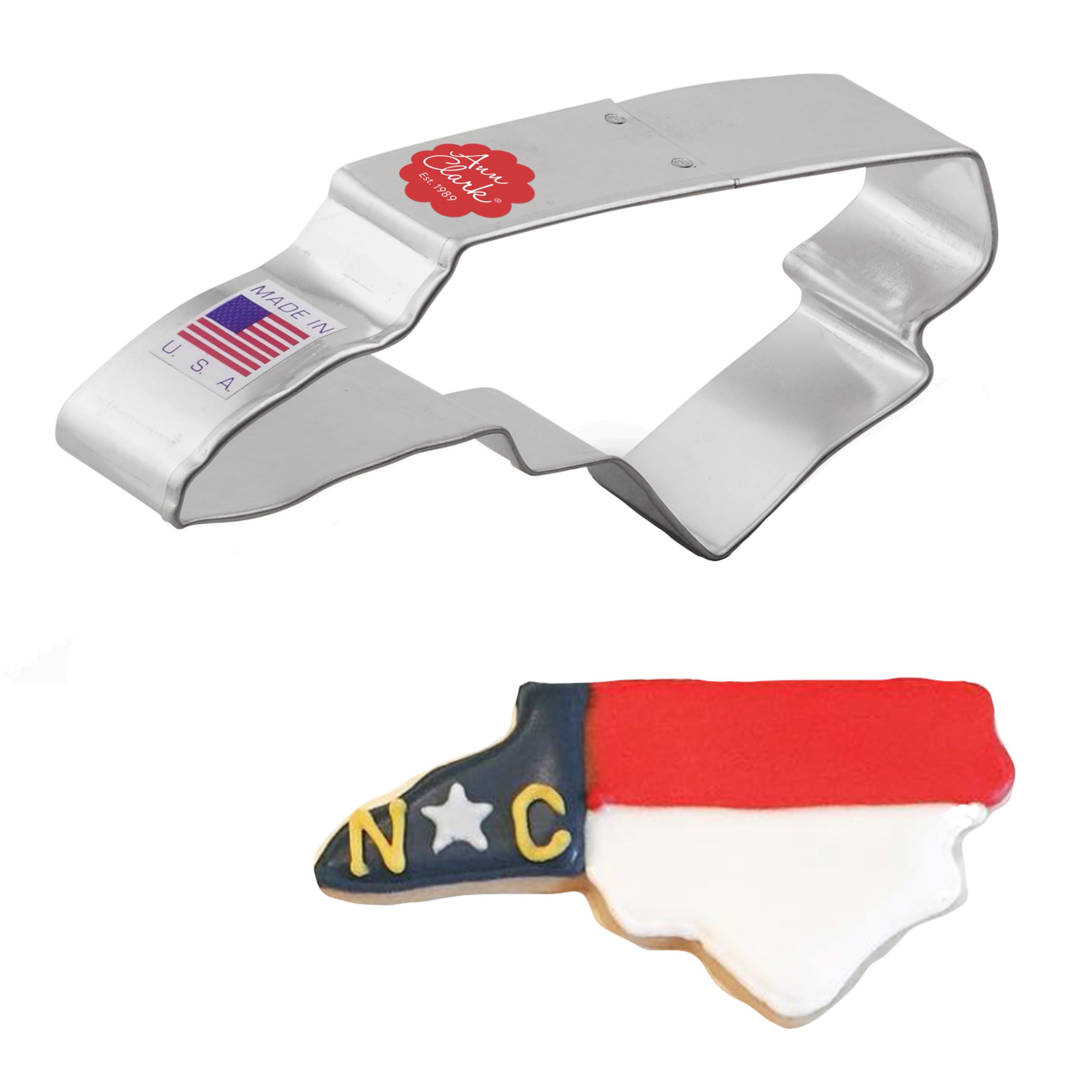 North Carolina Cookie Cutter 10.16 cm, Made in USA by Ann Clark