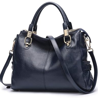 Vatan Womens Genuine Leather Handbag Urban Style Satchel Tote Bag Vintage Shoulder Top-Handle Crossbody Handbags Large Capacity