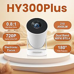 Mini Projector 4K with WiFi Bluetooth 5.4 - Smart