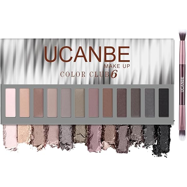 Amazon.com : UCANBE 2 PCS Eyeshadow Makeup Palette Kit, 12