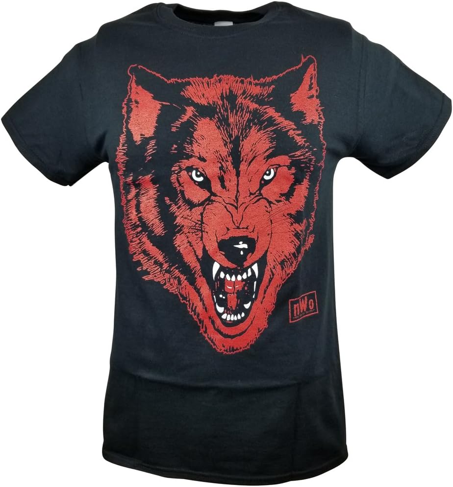 Hybrid Tees NWO Black Wolfpack New World Order Wolf Pack Mens T-Shirt