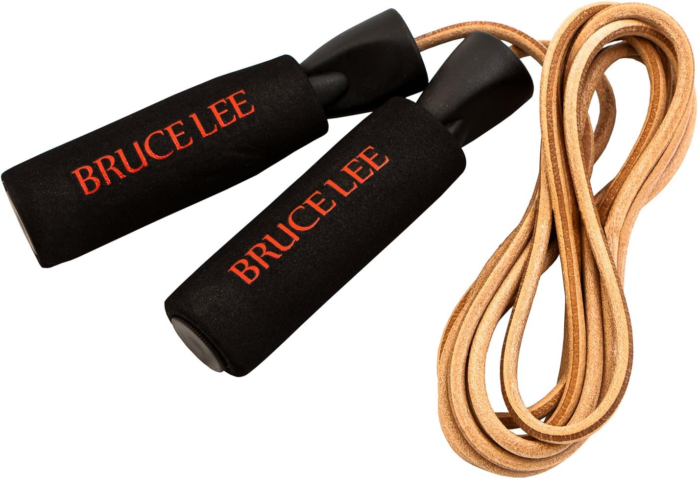 Marcy Bruce Lee Dragon Weighted Skipping Rope Leather - Red/Black/Brown, 0.5 Kg