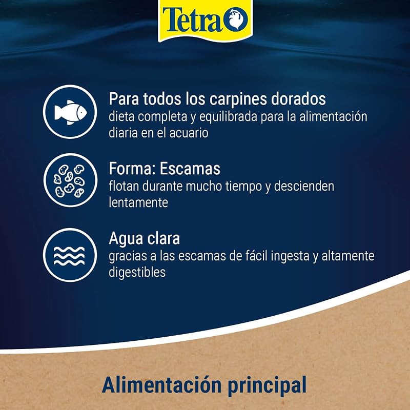 Goldfish Flakes Alimento para peces dorados/agua fría, 1 L
