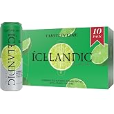 Icelandic Glacial Sparkling Water, Tahitian Lime, 330 ml / 11.1 Fl Oz Cans (Pack of 10)