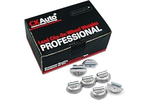 CK Auto P Style 1/2oz, 0.5oz Lead Clip on Wheel Weights, Uncoated, 50Pcs/Box