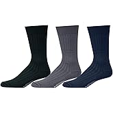 Cotton Dress Socks for Men – Comfortable Men’s Executive Socks – Classic Mid-Calf Dress Socks by Boardroom Socks