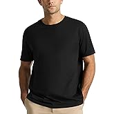 Presics Men’s Supima® Mercerised Cotton T-Shirt – USA-Grown Cotton, Luxury Finish, Crew Neck, Short Sleeve, Structured Fit