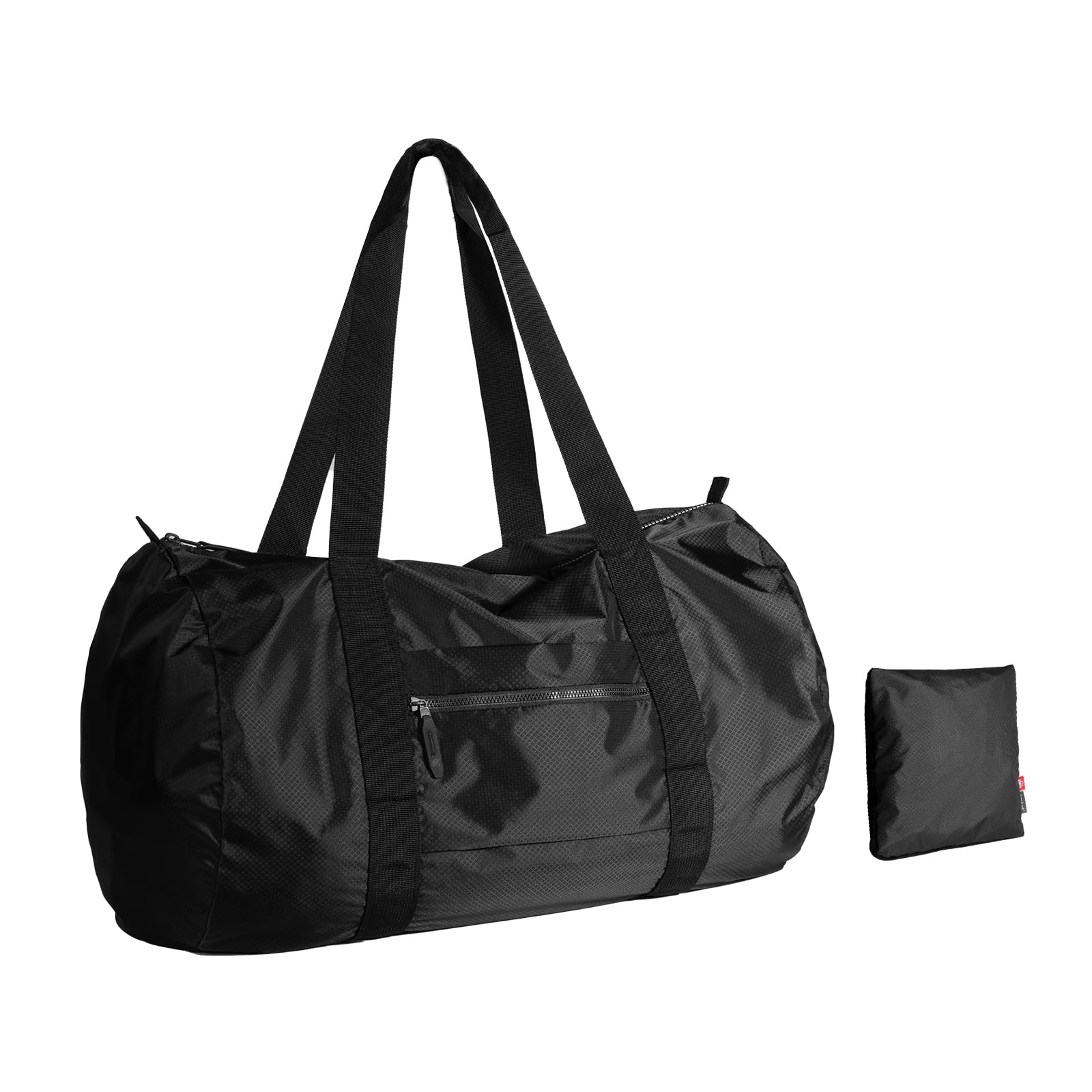 Photo 1 of pack all Lightweight Travel Duffel Bag, Water-Resistant Sports Gym Bag, 32L Foldable Weekender Bag for Fitness, Hiking and Camping (Black)