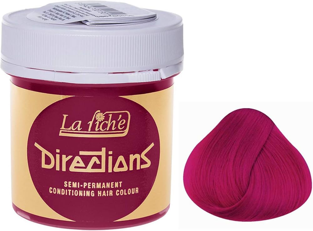 Directions Flamingo Pink Semi-Permanent Hair Colour 88ml Tub Ammonia Peroxide