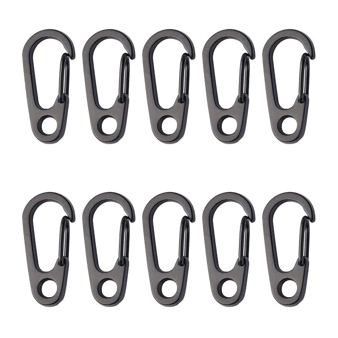 Paracord Carabiner Clips, Mini Hanging Buckle SF Spring Backpack Clasps