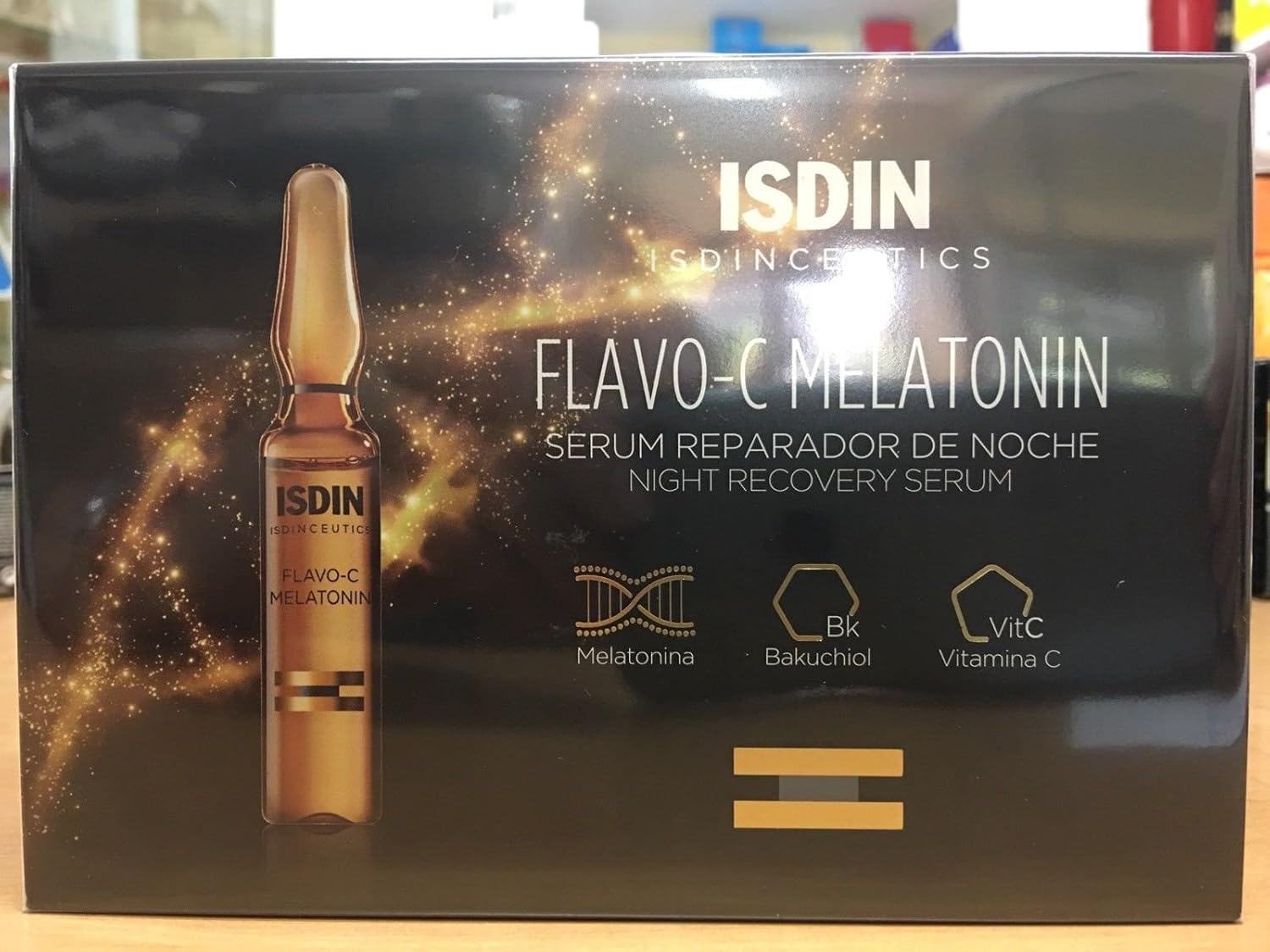 Amazon.com: ISDIN FLAVO-C MELATONIN NIGHT RECOVERY SERUM 10 AMPOULES Great Skincare: Beauty