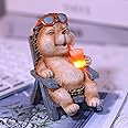 Miniature Hedgehog Figurine Garden Decor, Solar Resin Hedgehog Statue for Outside Garden Lawn Yard Patio& Home Office Decorations,Ideal Hedgehog Ornaments Garden Birthday Gifts for Mom Women Grandma