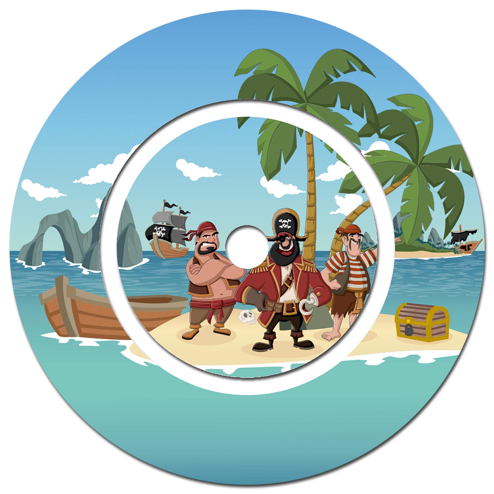 yabaduu Protective Film for Tonie Charging Station Design Sticker Cover Child-Fit Self-Adhesive Film Accessories for Children Toys Y046 (No. 15 Pirates, Charging Station Film) โ image 1