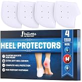 Ballotte Premium Silicone Heel Protectors for Shoes, Gel Heel Cups &amp; Cushion Inserts for Women &amp; Men, Cushioned Sole Cups for Plantar Fasciitis for Cracked Footbed Relief &amp; Blister Prevention