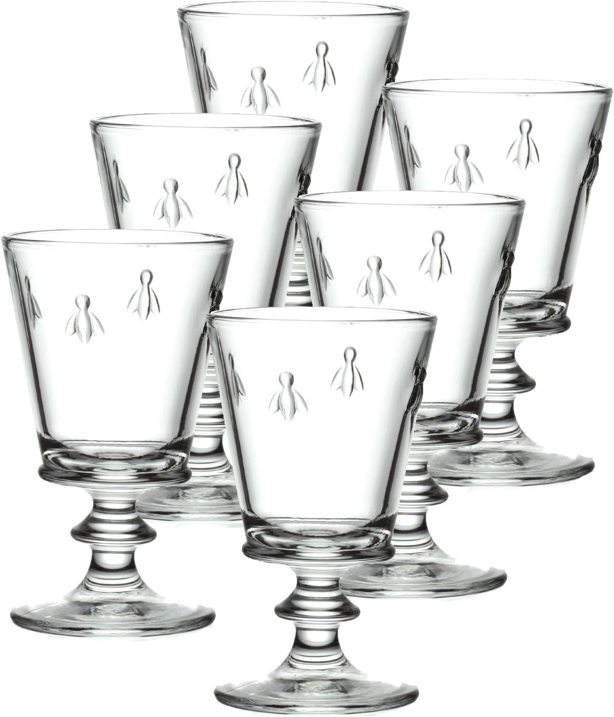 La Rochere Set Of 6, 9-ounce Napoleon BeeWine Glasses