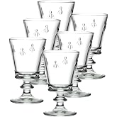 La Rochere Napoleon Bee Stemmed Wine Glass Set of 6 &ndash; Vintage Wine Glasses &ndash; La Rochere Bee Glassware Sets (9 oz)