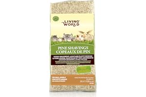 Living World Pine Shavings Small Animal Bedding, 1200-Cubic-Inch