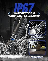 Victoper Rechargeable Flashlight, High Lumens Super