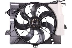 TORCIA Replacement Cooling Fan Extra Silent for 2012-2017 Hyundai Accent/Veloster/Kia Rio 1.6L Auto Transmission, 2011-2013 Dodge Attitude 1.4L/1.6L | 253801R050 | HY3115136 | 620-442