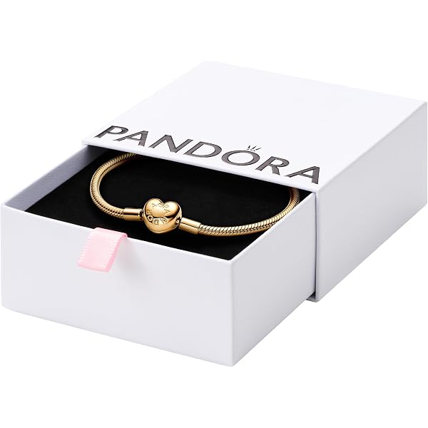 Amazon.com: PANDORA-Sparkling Infinity Heart Clasp Snake Chain