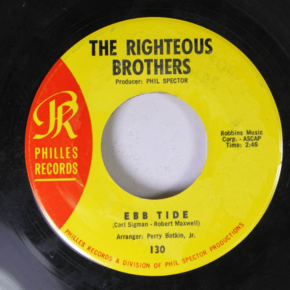  The Righteous Brothers 45 RPM Ebb Tide / I love you (For sentimental