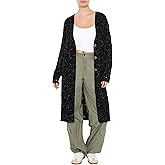 Forever 21 Womens Speckled Longline Cardigan Sweater