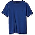 Nautica Boys' Short Sleeve Solid Crew Neck T-Shirt, Soft, Comfortable, Relaxed Fit