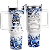 qynspngs Boy Mom Gifts,40oz MamaTumbler With Handle Lid And Straw,Birthday,Christmas,Thanksgiving,Mother's Day Gifts For Boy Mom From Husband,Son,Camo Mama Coffee Cups Travel Mug